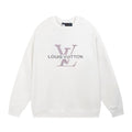 Autumn and winter new letter classic round neck sweater print loose  1209023