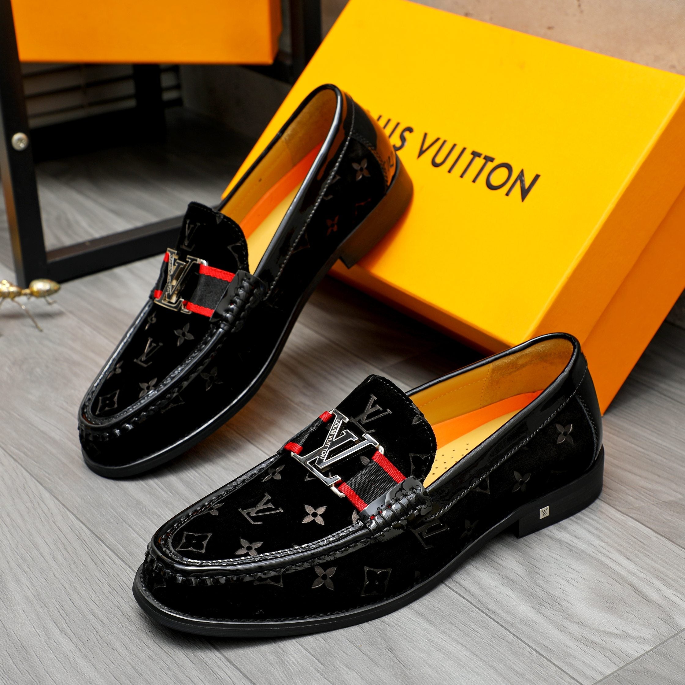L suede printed cowhide upper leather shoes 0725073008