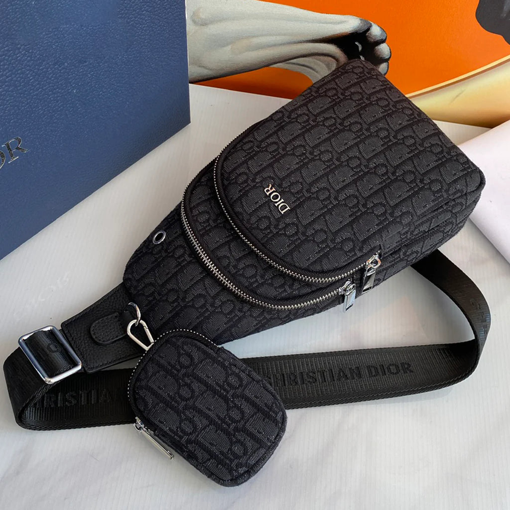 Fashion casual and handsome men's chest bag 1024070104