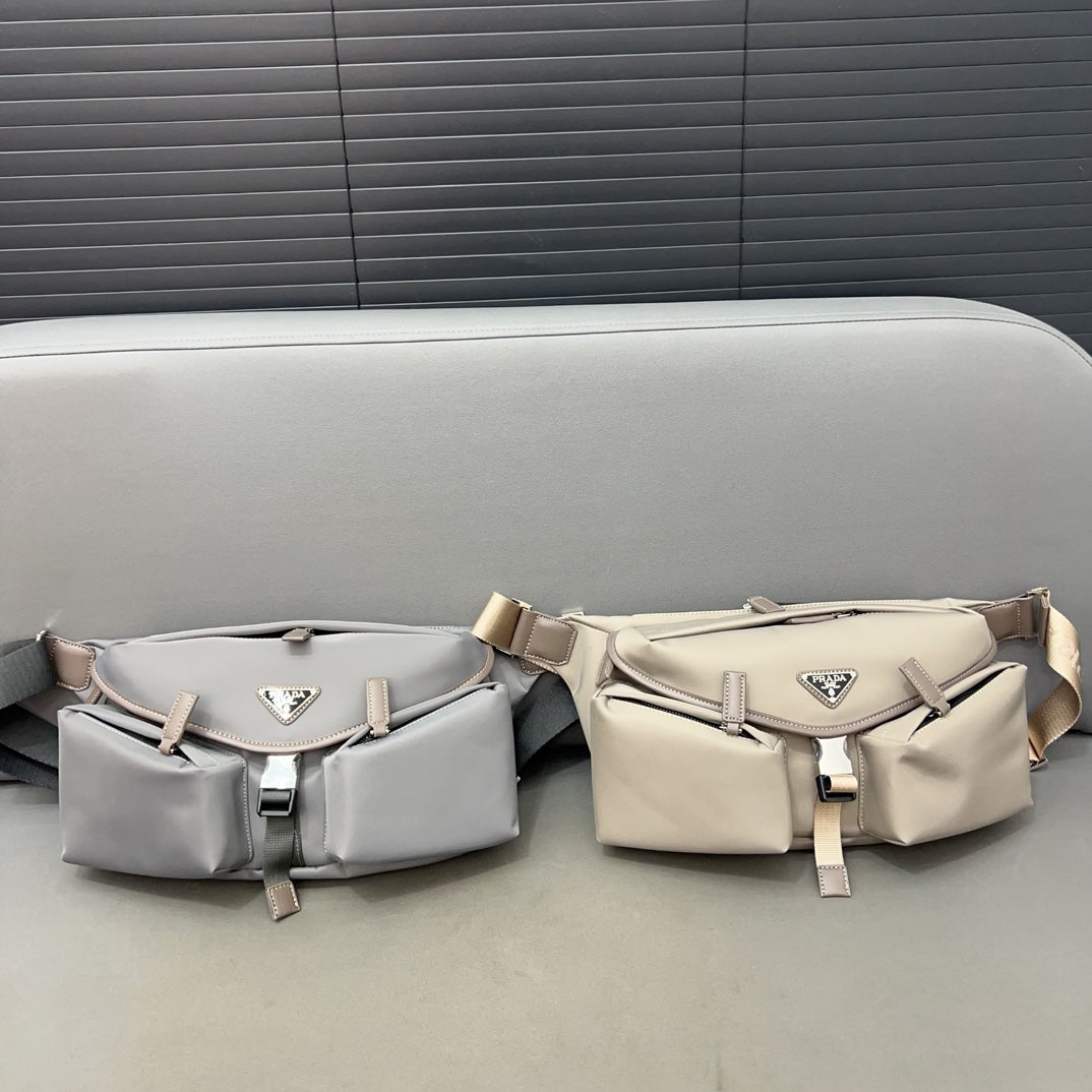 PR Re-Nylon Waist bag Chest bag 1824082603