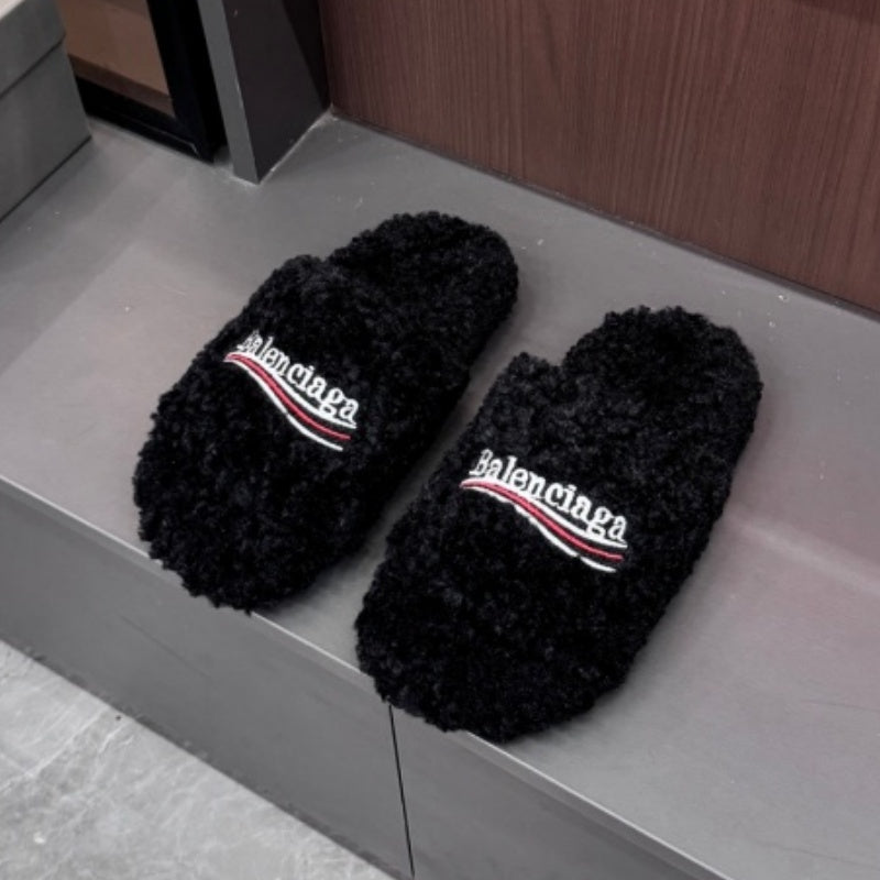 New Fashion Teddy Fur Couple Plush Slippers PF1326092101