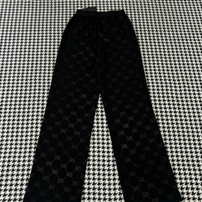 New Fashion Women's High Waist Jacquard Wide Leg Pants PD1326091007