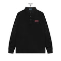 New Men's Business Casual Long-Sleeve Collared Polo Shirt 1025110407