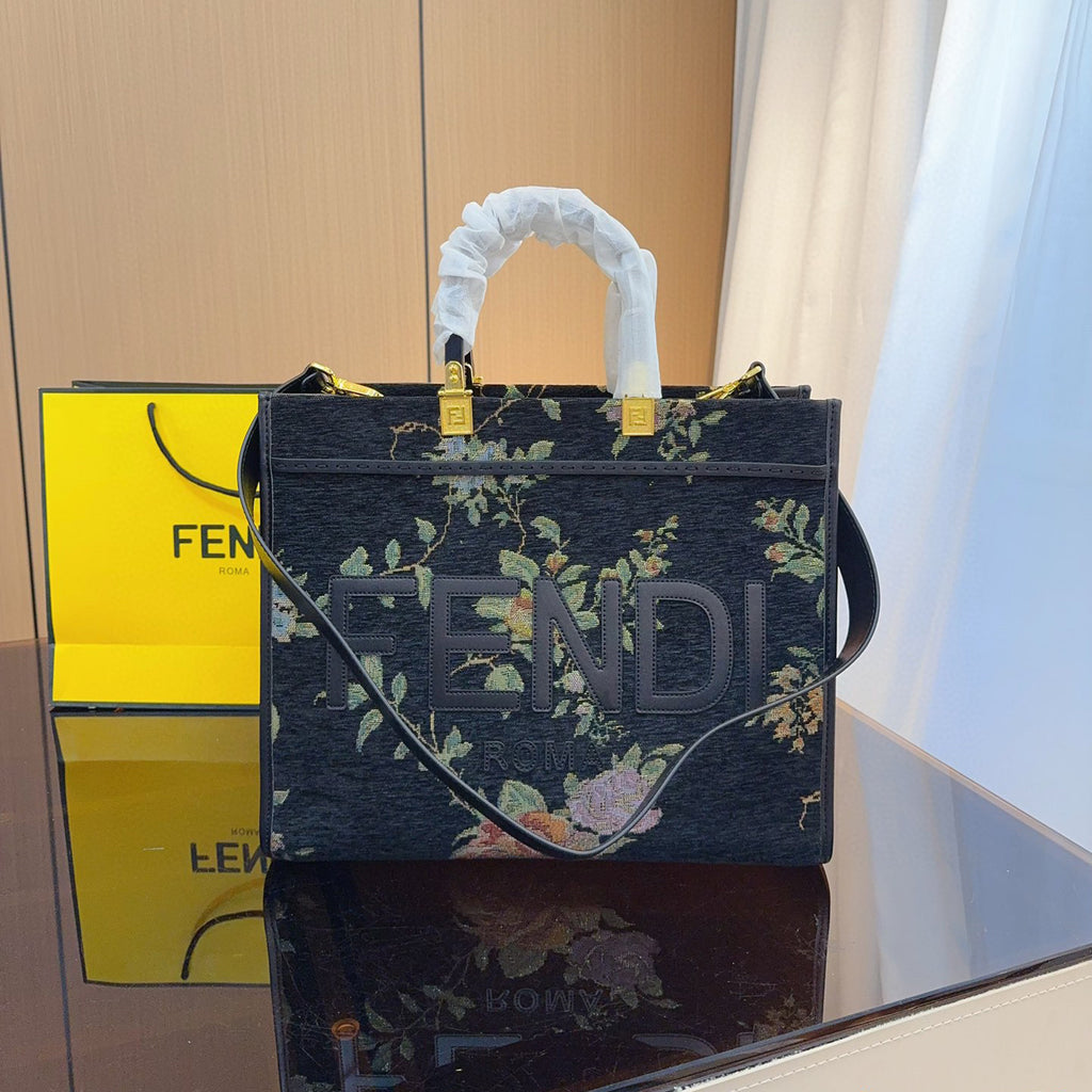 Embroidered floral tote bag 1824040707