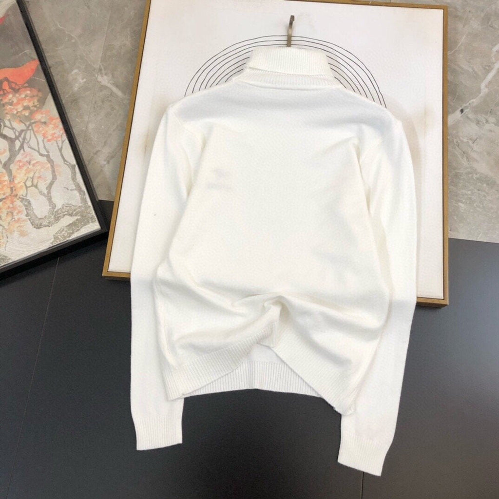 Fashion high necked warm base wool sweater 1023121323