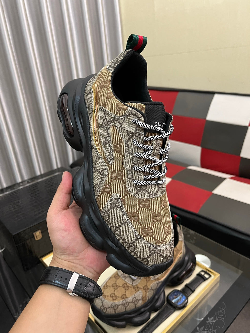 men's casual sneakers with print  0725102202