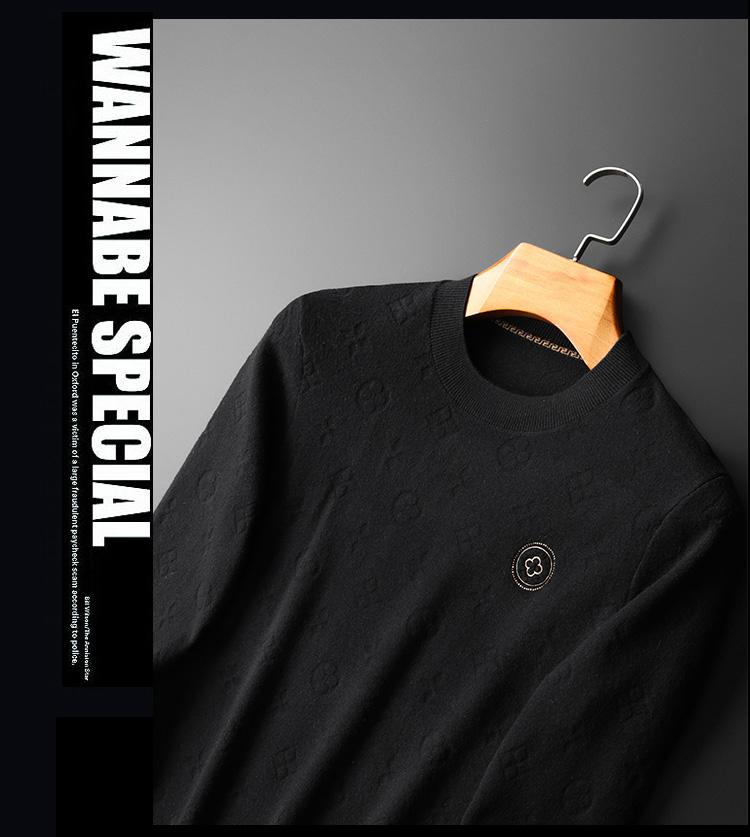 Fashion high-end round neck sweater slimming 1023112306