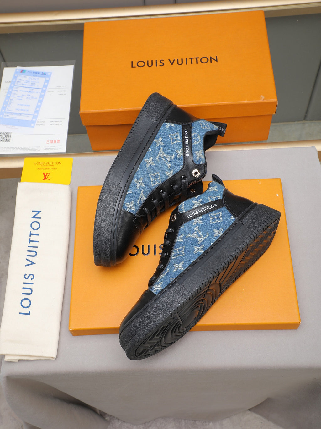New printed men's high-top sneakers 0725121803