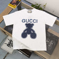 Letter print casual short-sleeved T-shirt for couples 1426013011