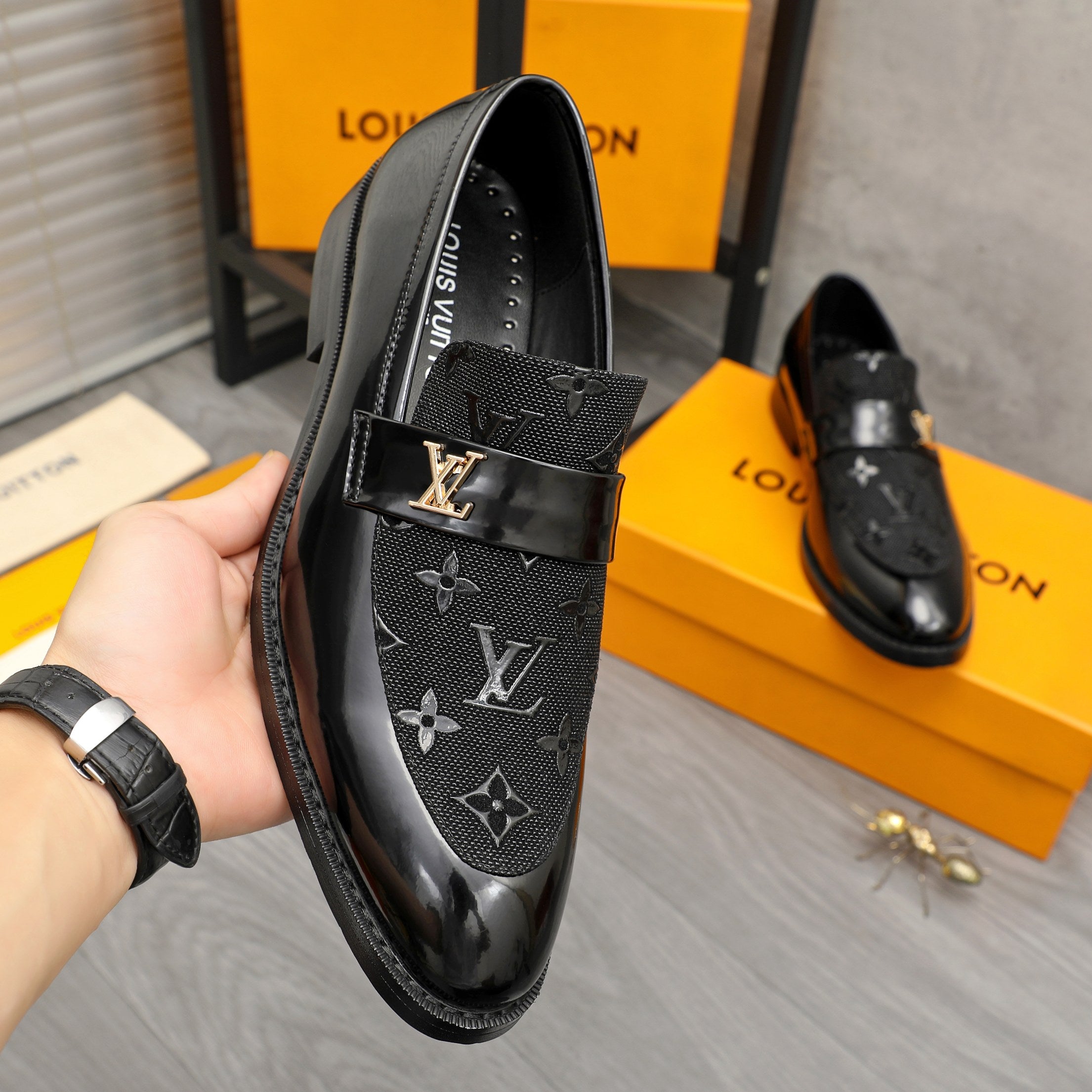 V Men's Classic Business Slip-on Leather Shoes 0726040808