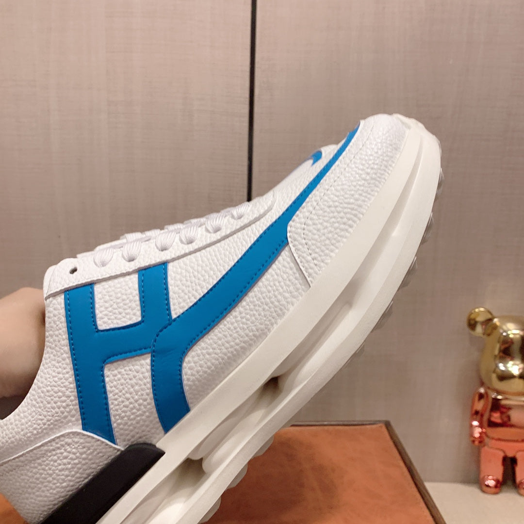 H fashion printed rubber sole sneakers 0724072303