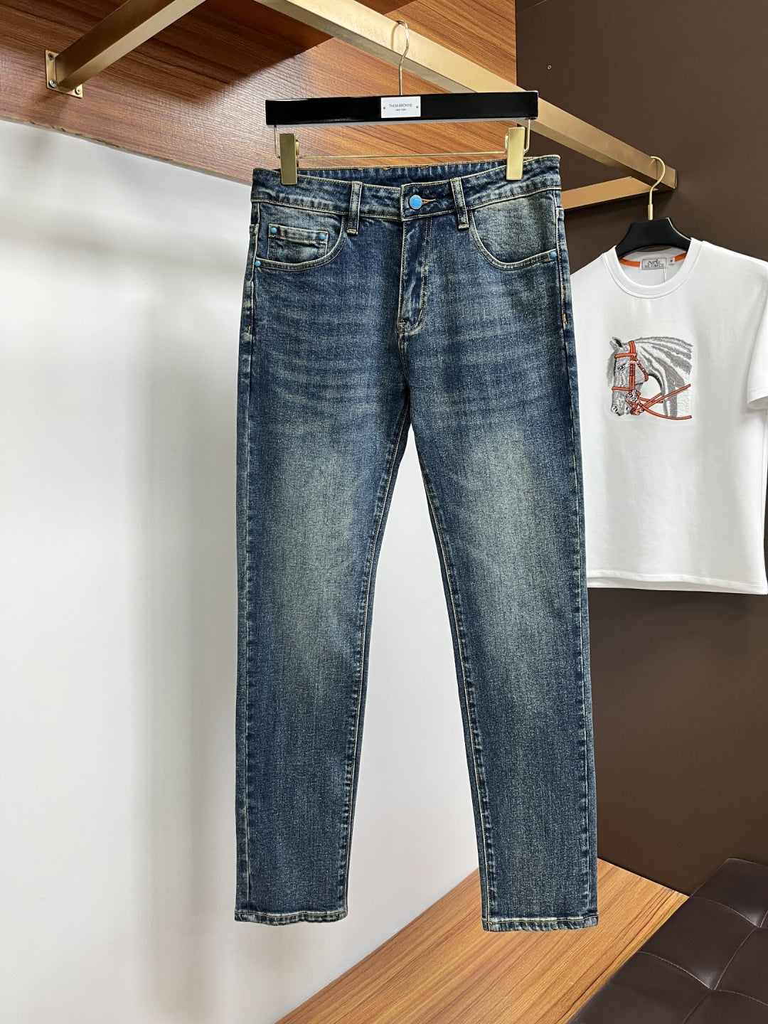 L men's business casual jeans 0726032301