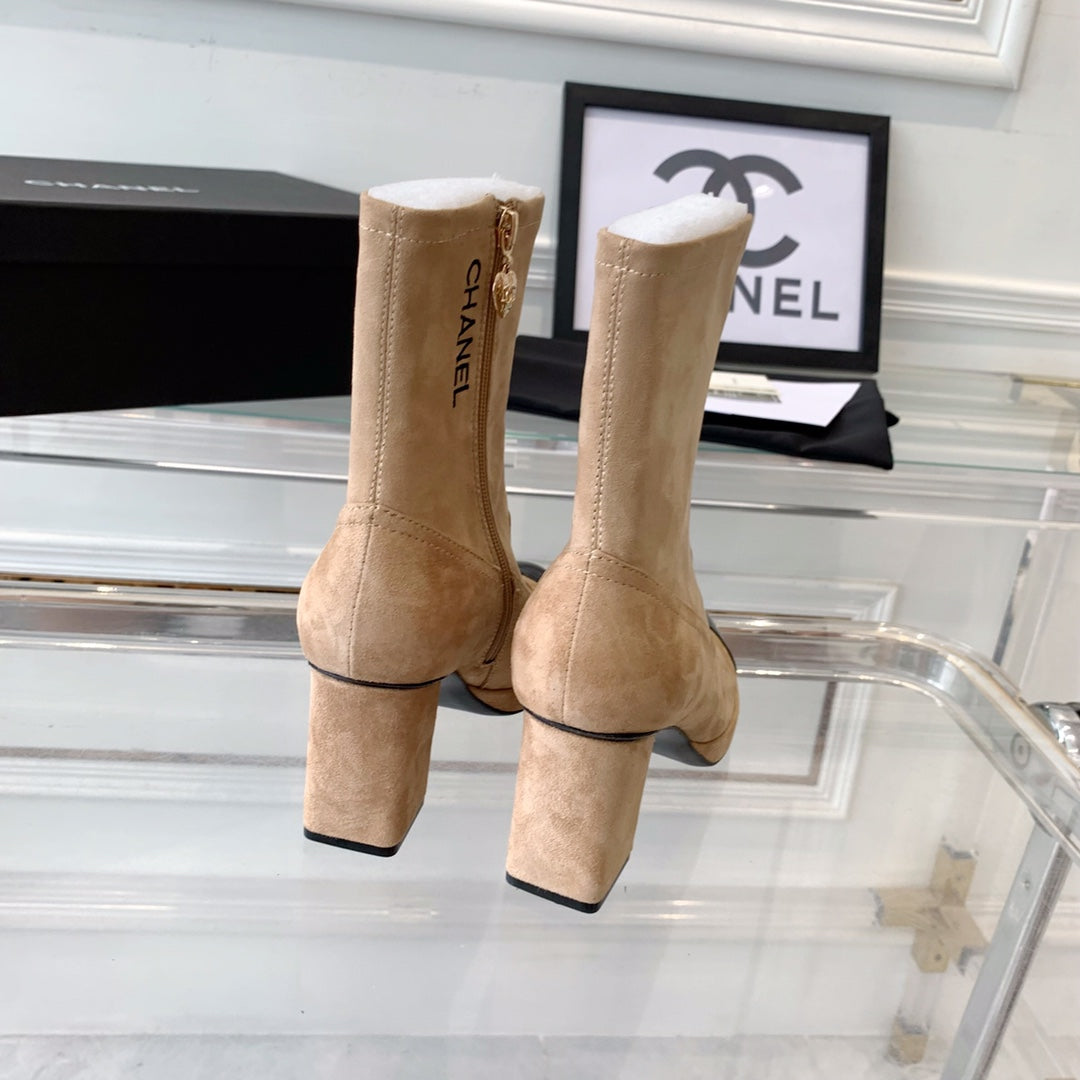 Fashion Cashmere High Heel Boots 0724102316