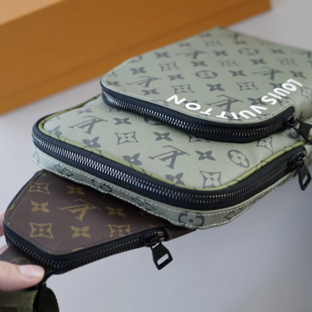 New Men's Fashion and Versatile Printed Chest Bag 1024040225
