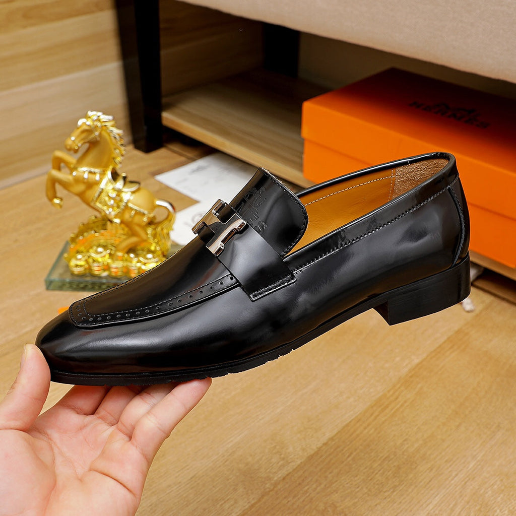 H Fashion Men's Cowhide Leather Shoes 0725022102