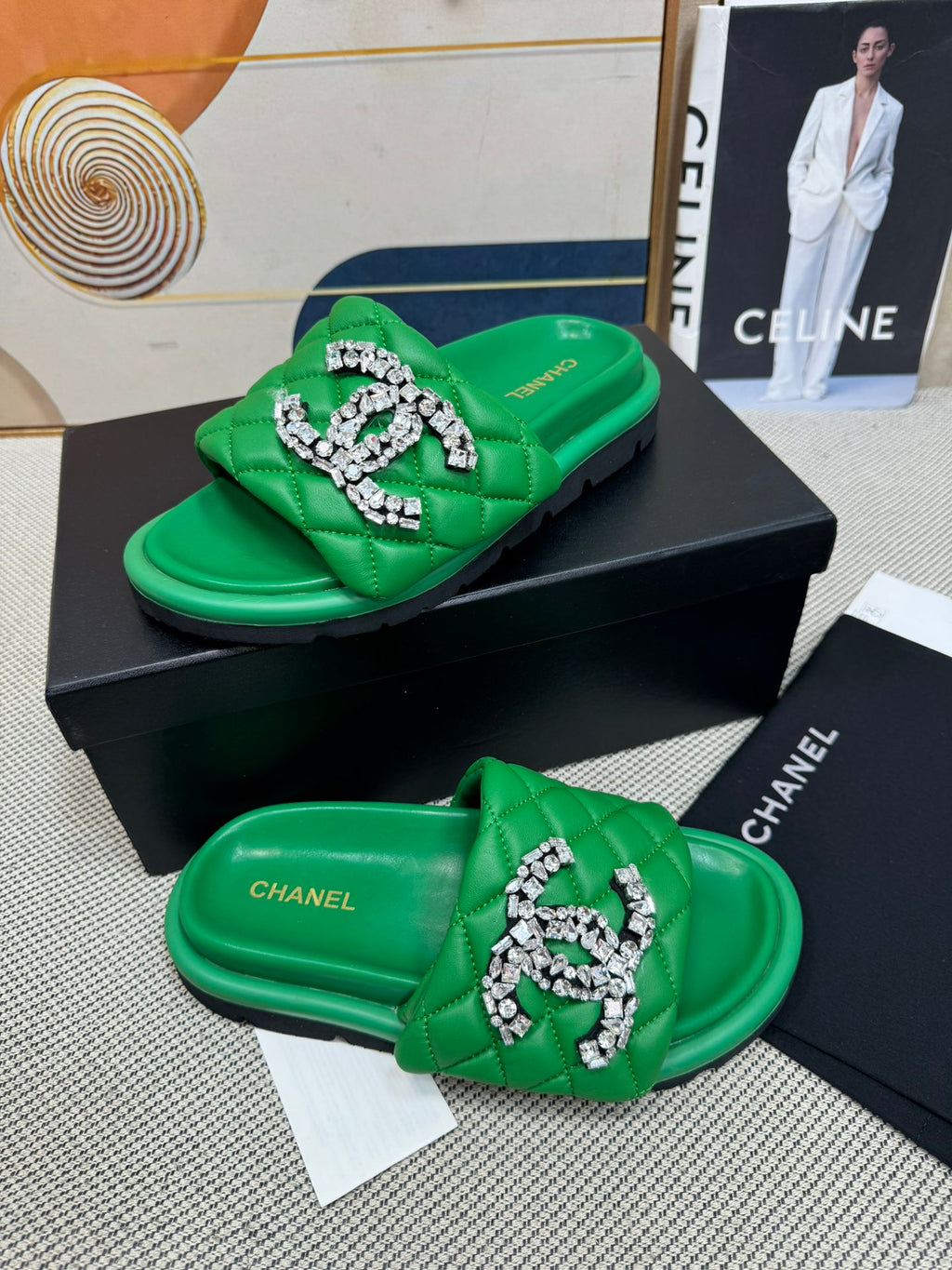 dopamine color thick-soled Velcro women's slippers 0724042705