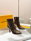 L new fashion printed zipper boots 0724102306