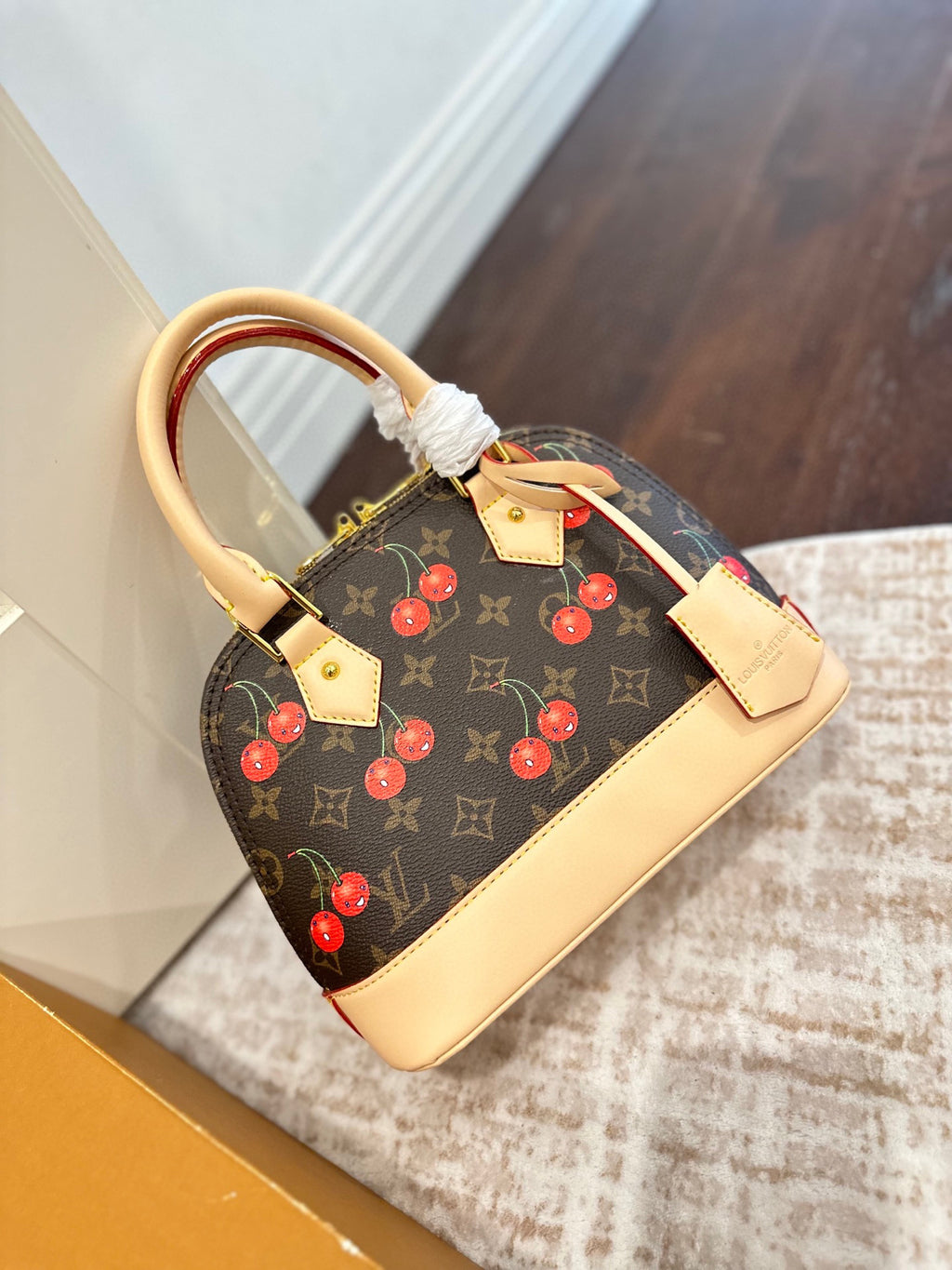 L fashion cherry shell bag 0725071804