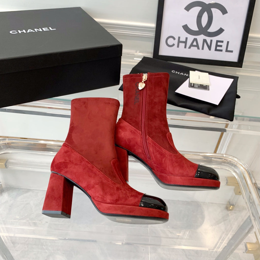 Fashion Cashmere High Heel Boots 0724102316