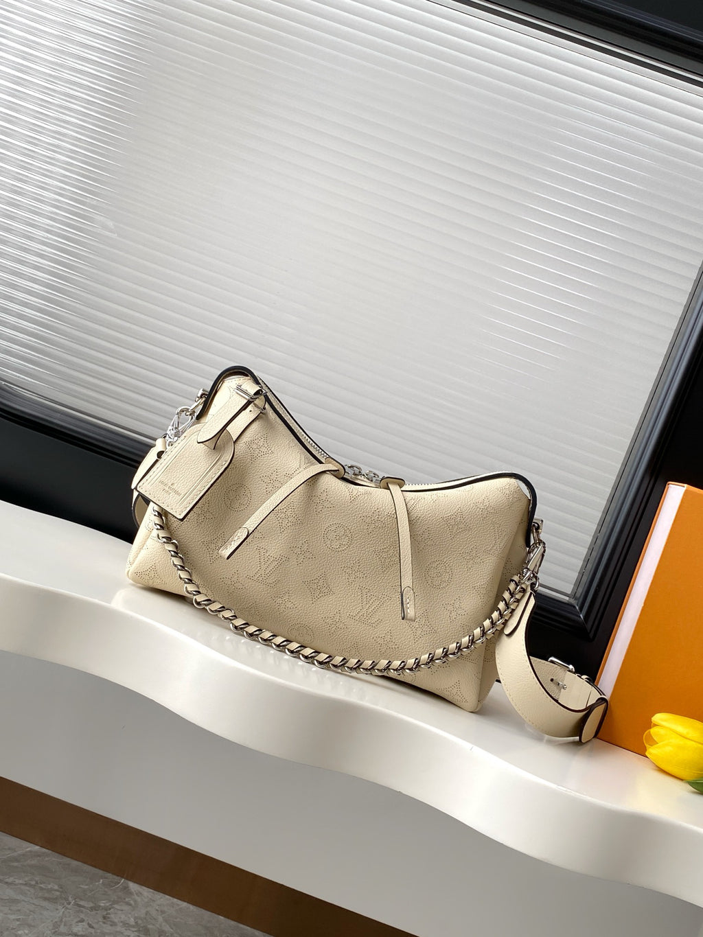 L & V Stylish Cut-out Cowhide Hand Bag M0726051908