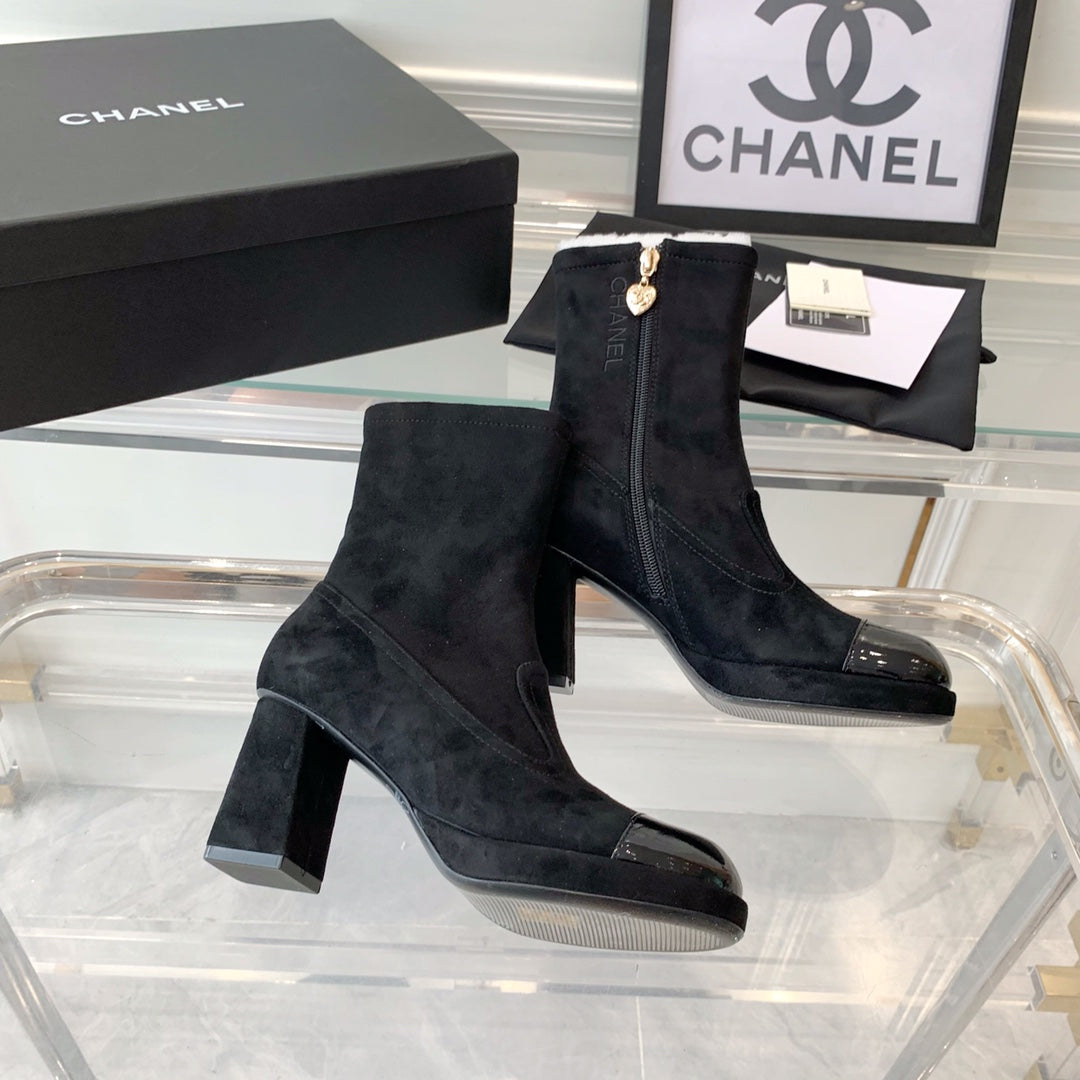 Fashion Cashmere High Heel Boots 0724102316