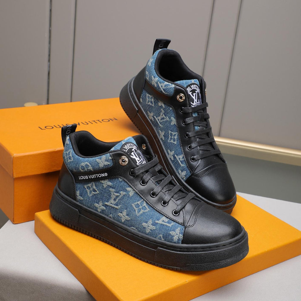 New printed men's high-top sneakers 0725121803