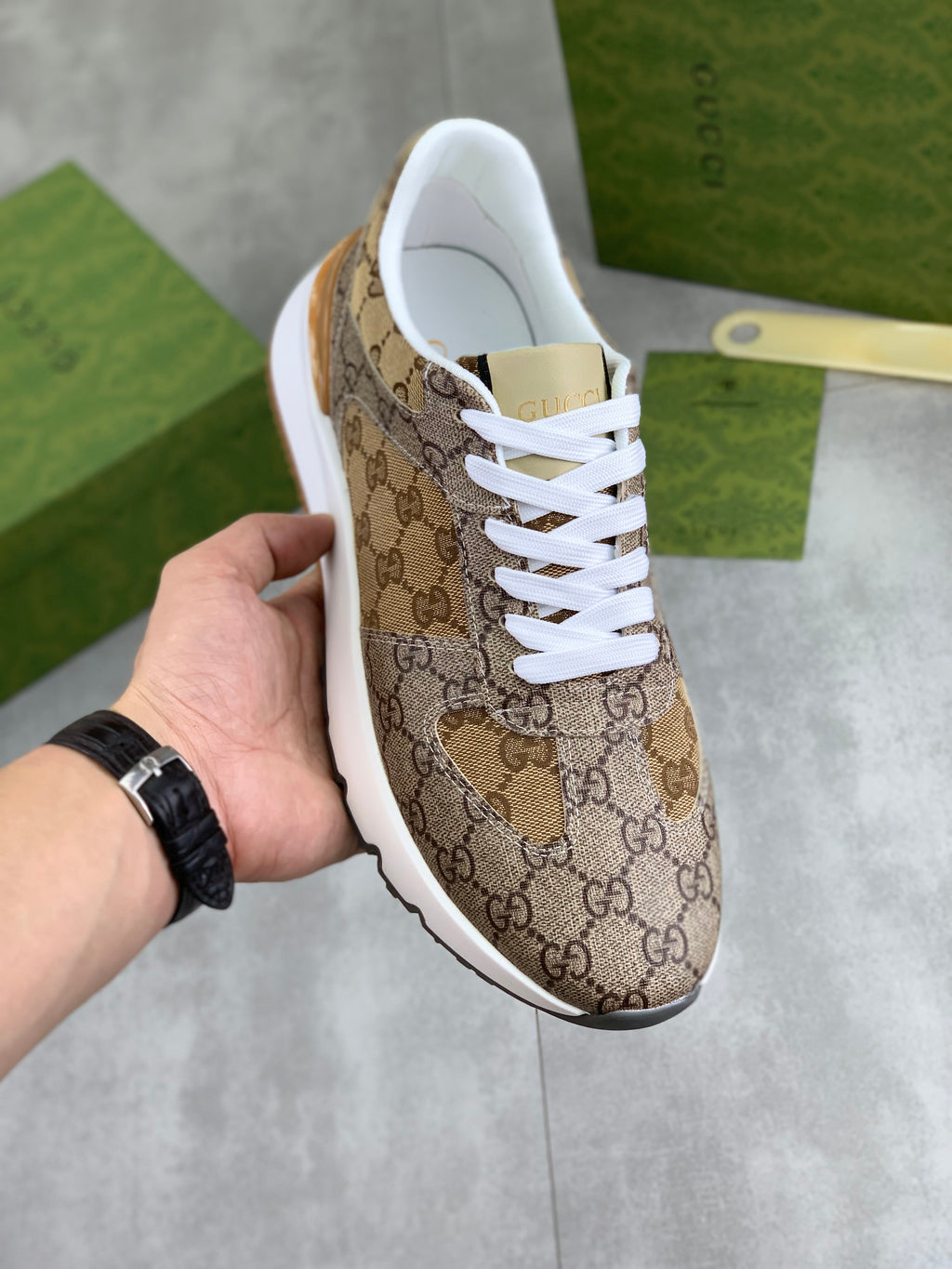 Men's printed sports shoes 0725101504