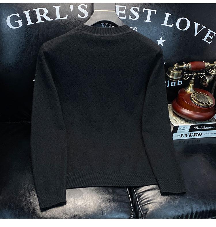 Fashion high-end round neck sweater slimming 1023112306