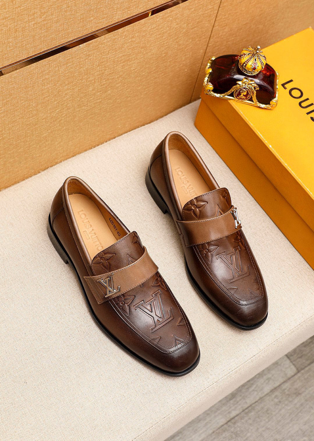 L Fashion 25ss printed leather shoes 0725060616