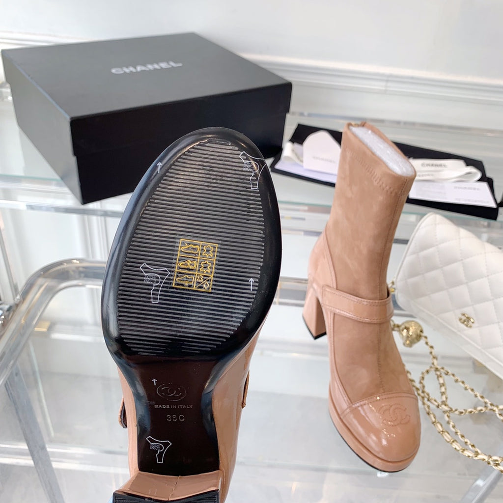 Fashionable Leather and Suede Boots 0724102318
