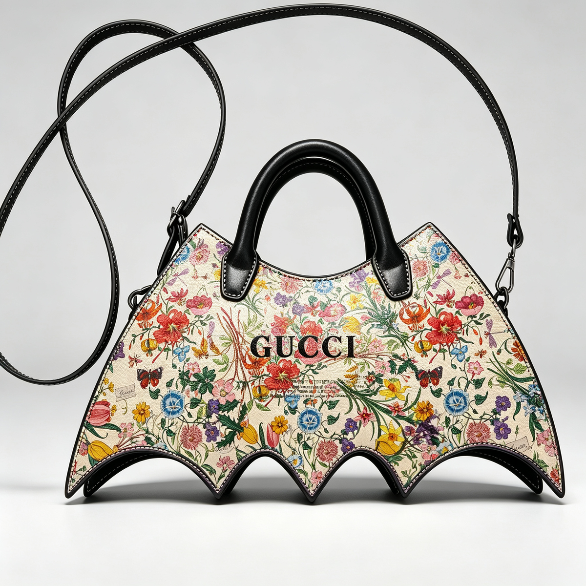 New Stylish Leather GG Bat Handbag 3D1326091736