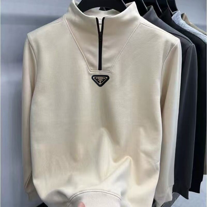 New Men's Half Zip Stand Collar Sweatshirt PD1326102616