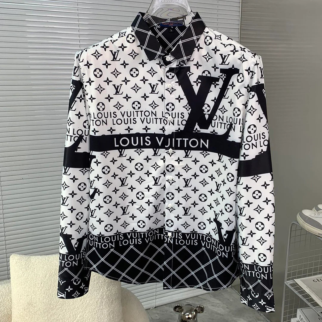 New Fashion Full Screen Printed Long sleeved Shirt 1024032202