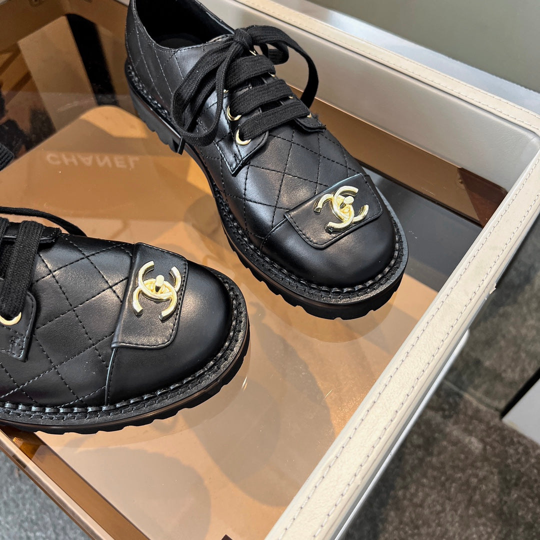 26SS New Women's Casual Leather Shoes 0726031012