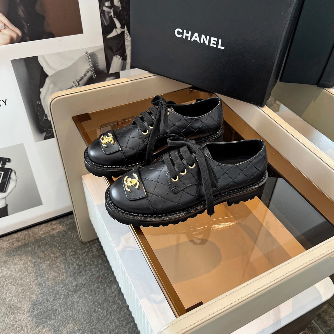 26SS New Women's Casual Leather Shoes 0726031012