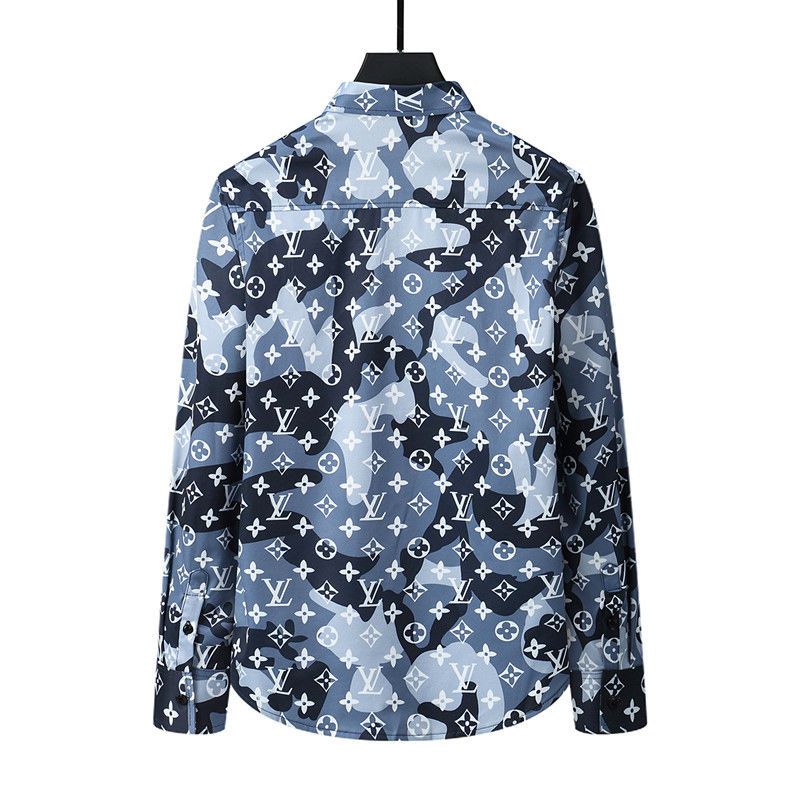 New Letter Print Men's Casual Shirts Trendy Men's Personality Shirts