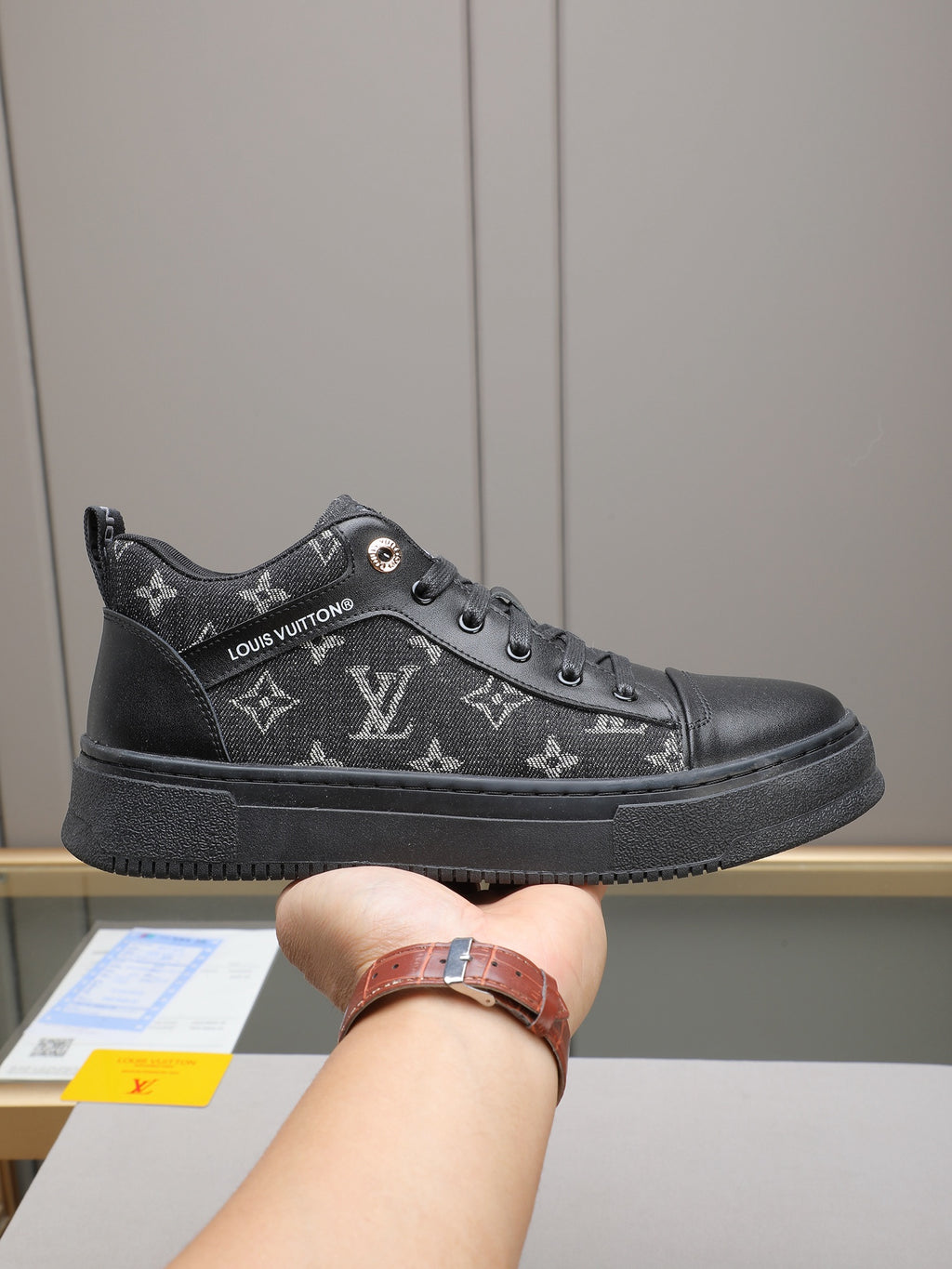 New printed men's high-top sneakers 0725121803