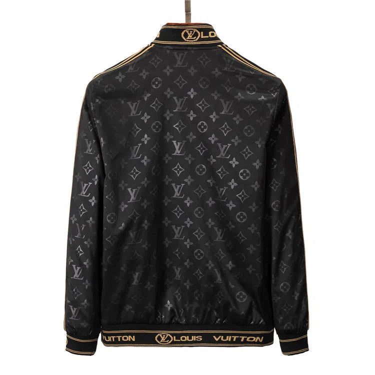 Light luxury floral big brand stand collar jacket men's thin section slim fit casual coat
