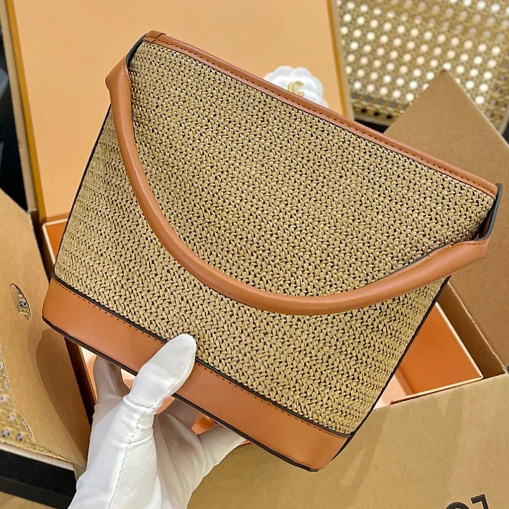 New Fashion Casual Woven Tote Bag 1024042304