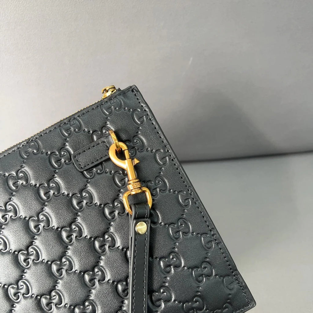 New fashion embossed cowhide clutch bag 1024011822