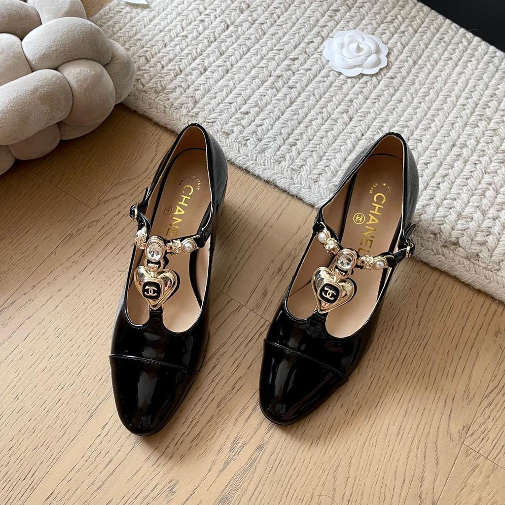 mary jane chunky high heels 0725040701