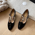 mary jane chunky high heels 0725040701
