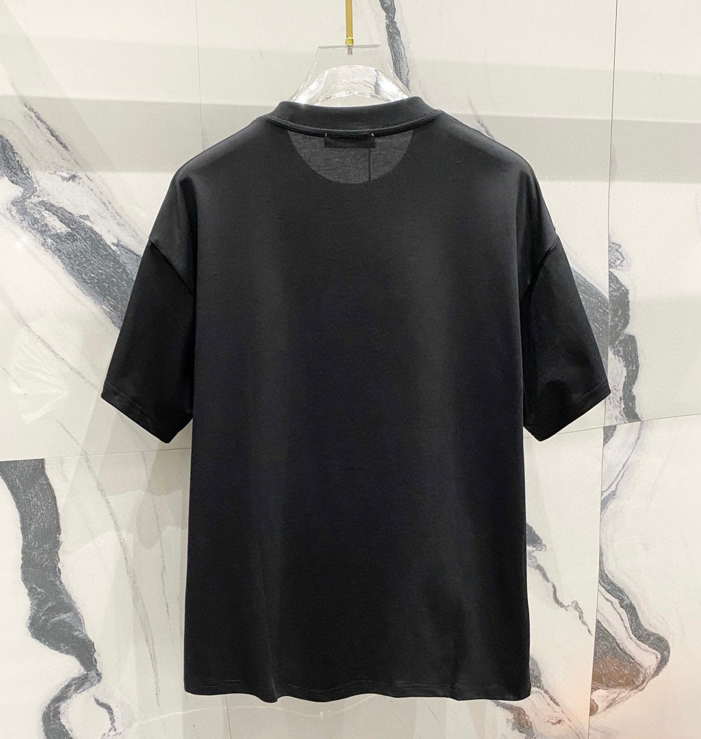 P fashion embossed three-dimensional relief T-shirt 0725041101