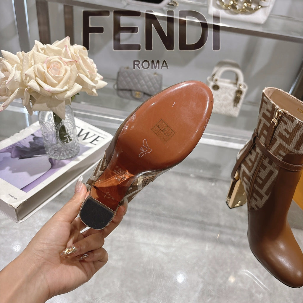 Round toe leather Delfina boots 1824111503