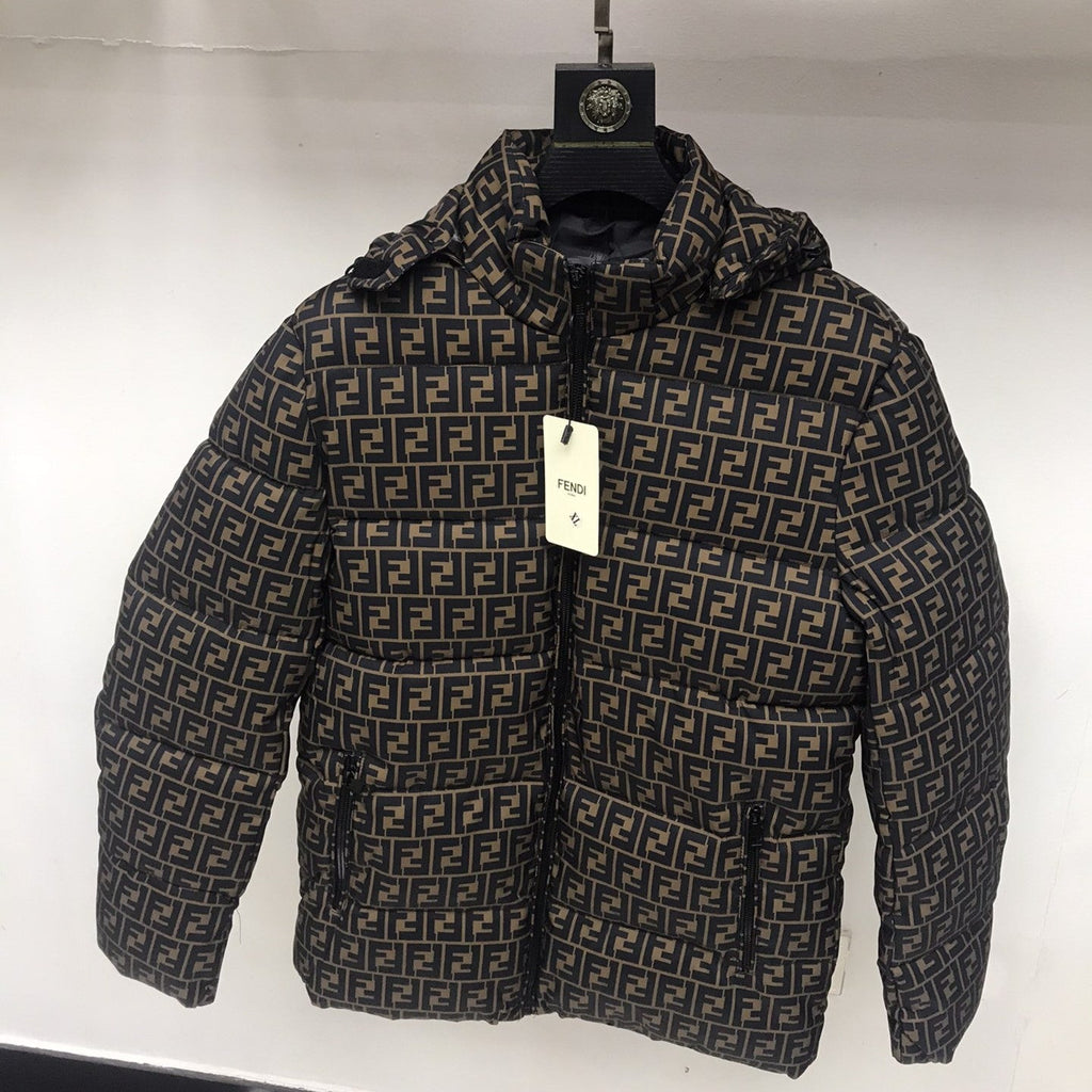 F All-Over Printed Thickened Warm down Cotton Jacket XC0823103003