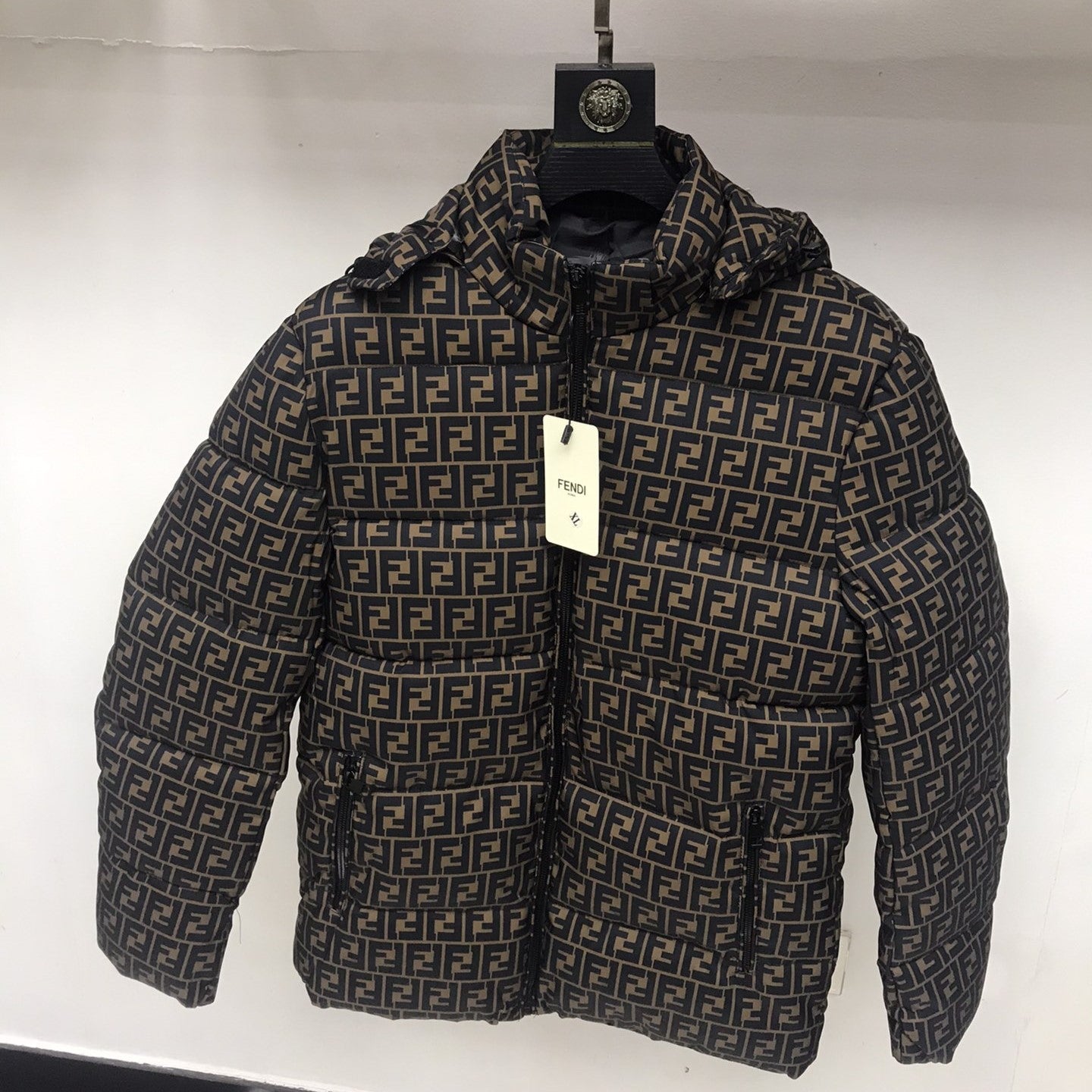 F All-Over Printed Thickened Warm down Cotton Jacket XC0823103003