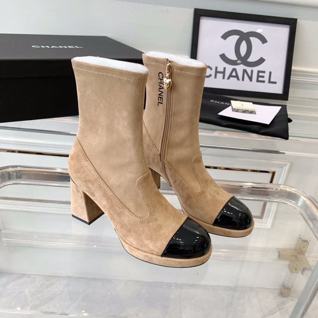 Fashion Cashmere High Heel Boots 0724102316