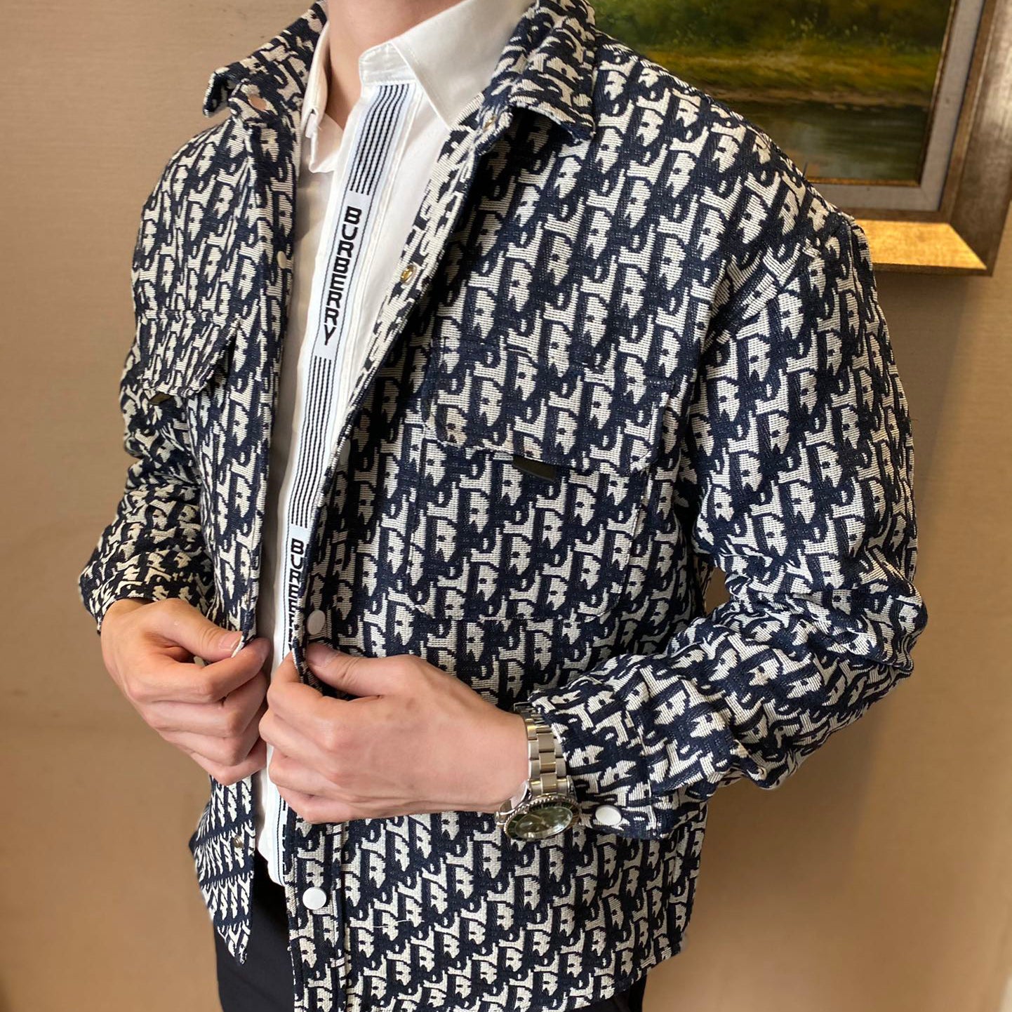 Men's Printed Jacket 021703