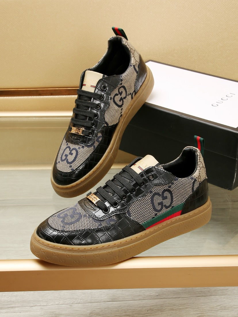 fashion printed rubber sole sneakers 0724072305