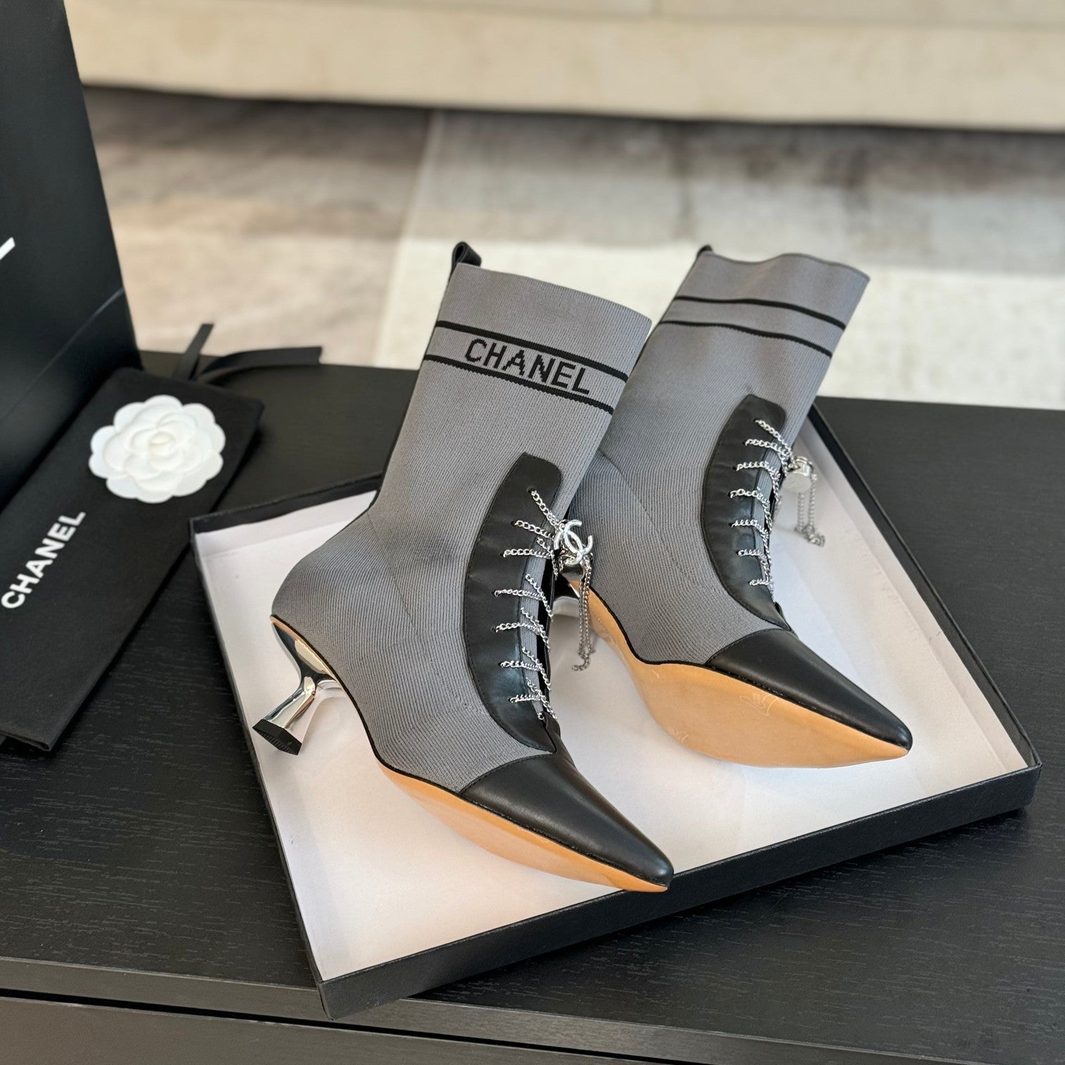 25ss new fashionable sock boots 0725090806